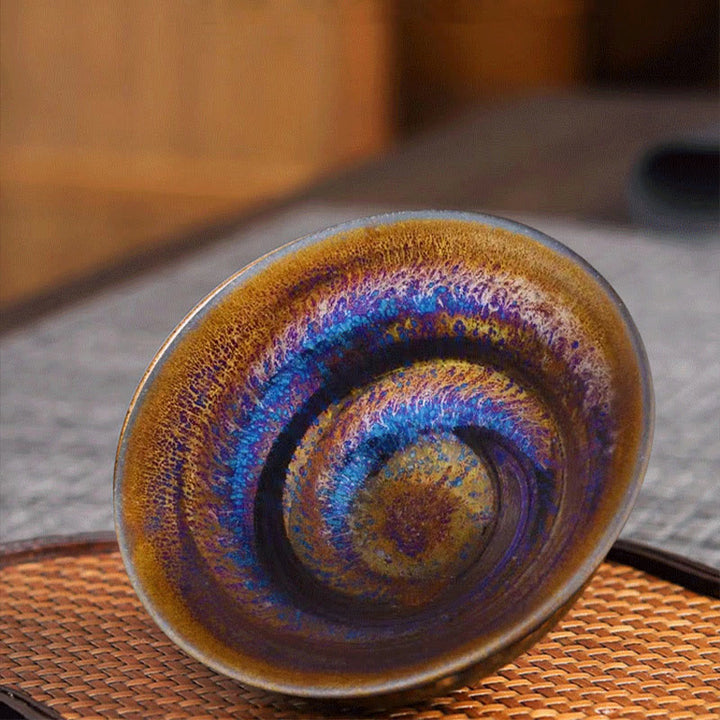 Tasse à thé en céramique Buddha Stones colorée de la Voie lactée de Jianzhan de pierres de Bouddha tasse à thé Kung Fu Tenmoku