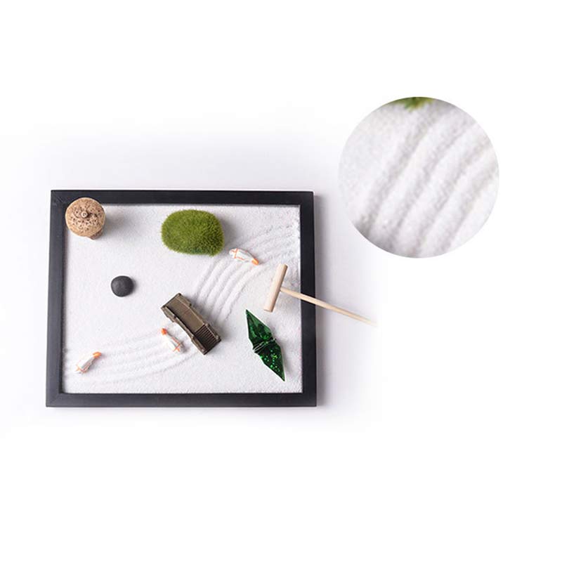Buddha Stones Poisson Koi Petit Pont Herbe Paysage Paix Méditation Jardin Zen Décoration - image 8