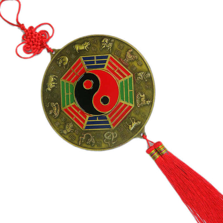 Carte Feng Shui Bagua Nœuds chinois Harmonie Carte énergétique Miroir