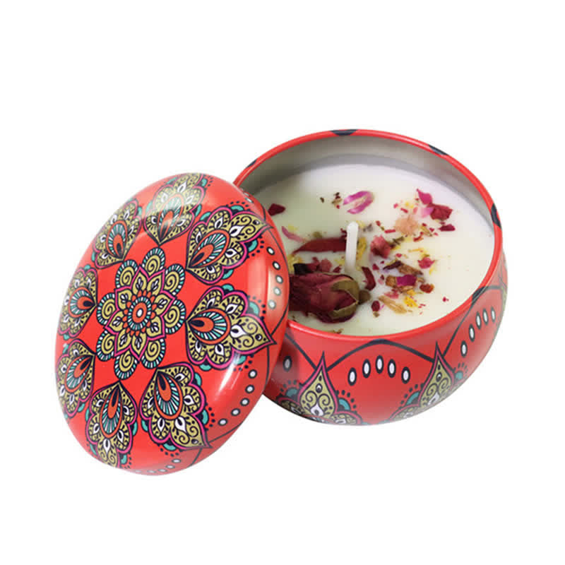 Bougie parfumée à la cire de soja au thé blanc, fleur de gingembre, lavande et gardénia, cadeau pour la famille et les amis - Santal - image 19