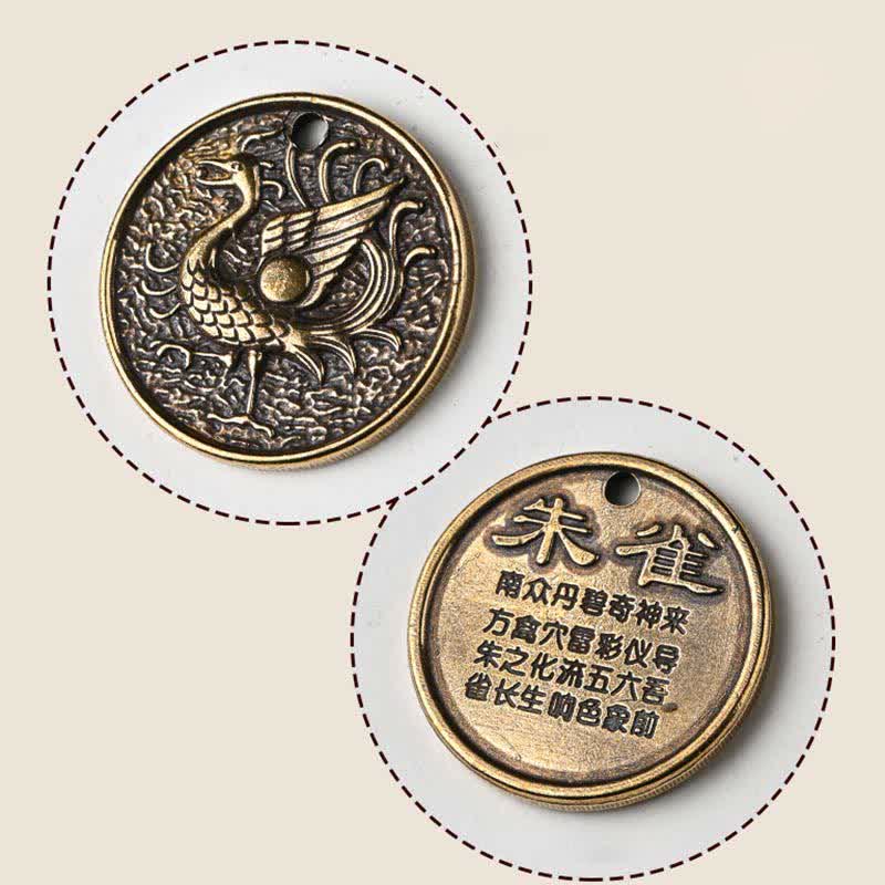 Porte-clés Buddha Stones Four Symbols Azure Dragon White Tiger Vermilion Bird Black Tortue