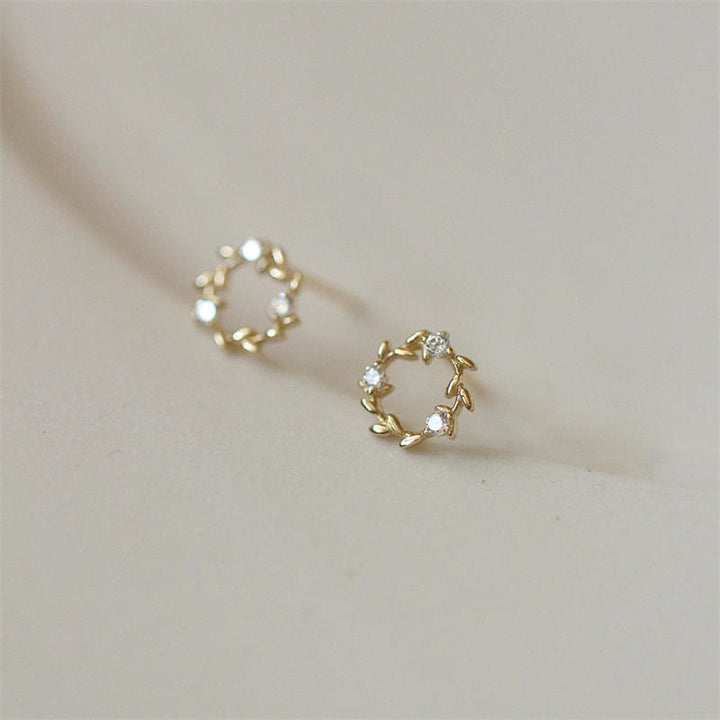 Buddha Stones et métal cuivré en forme de couronne minuscule avec fleurs de bénédiction