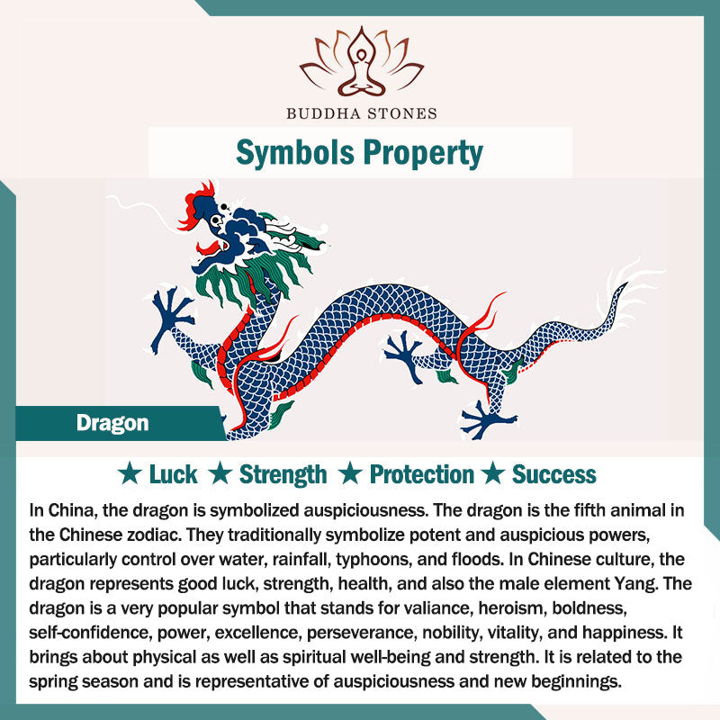 Bracelet de protection en argent sterling 999 Buddha Stones et dragon - image 5