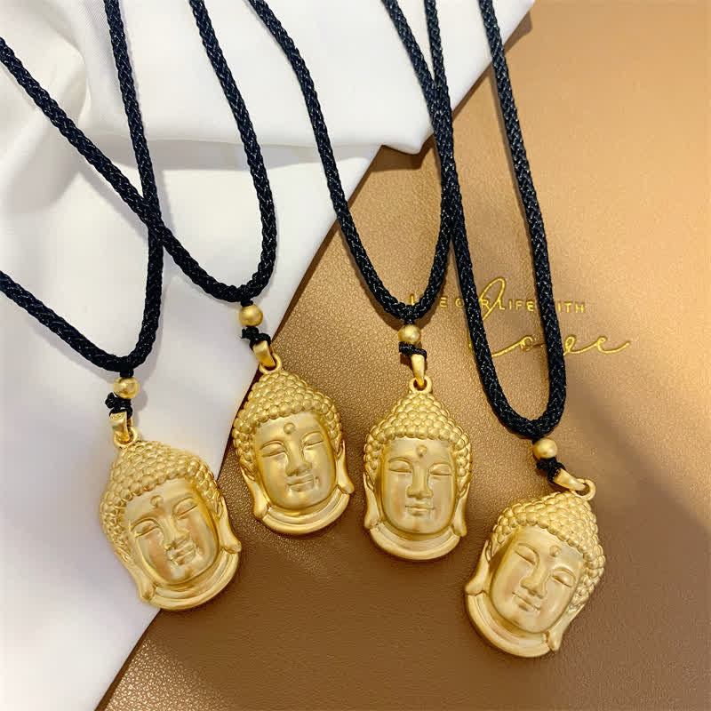 Collier pendentif en cuivre et or représentant un Bouddha - image 9