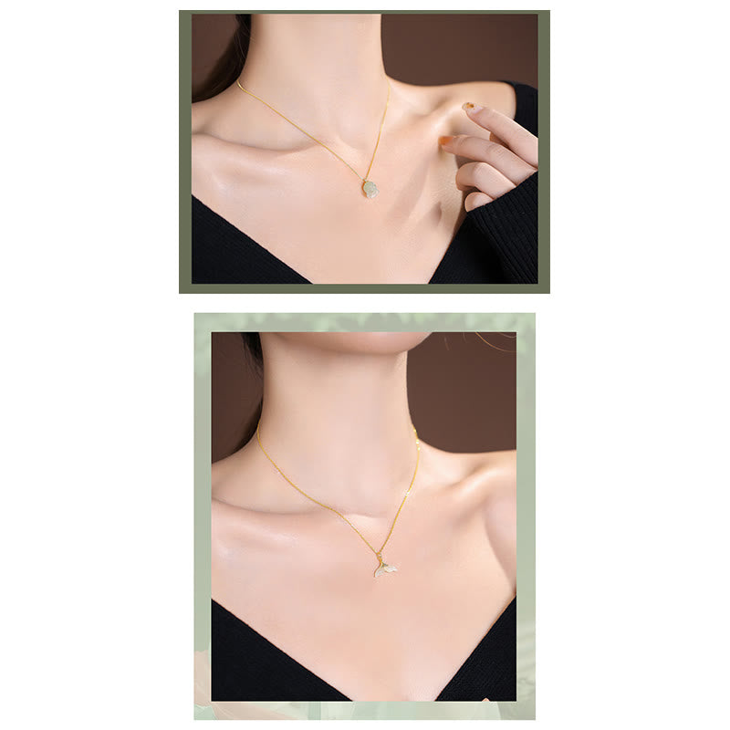 Collier pendentif papillon Bouddha rieur en argent sterling 925 avec jade Hetian naturel cyan - image 27