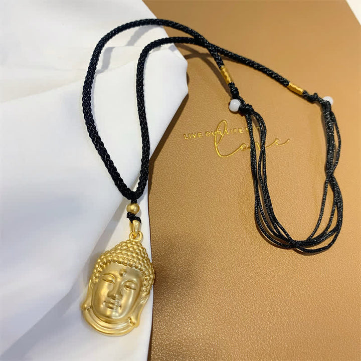 Collier pendentif en cuivre et or représentant un Bouddha - image 7