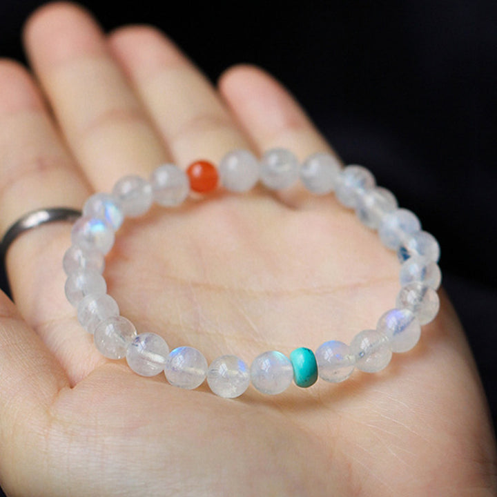 Bracelet de guérison positive et apaisante en pierre de lune