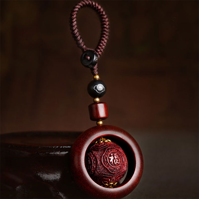 Buddha Stones tibétaines petite feuille bois de santal rouge ébène chance protection rotation décoration - image 10
