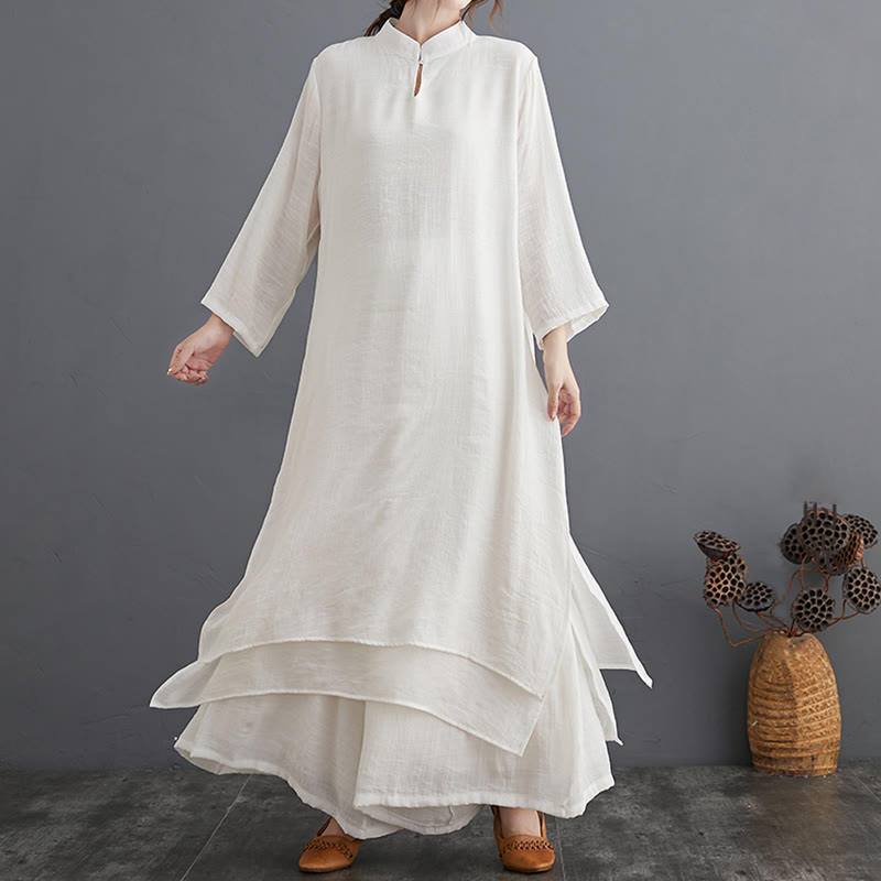 Ensemble de vêtements pour femmes Buddha Stones et motif simple pour méditation, prière, pratique spirituelle zen, yoga