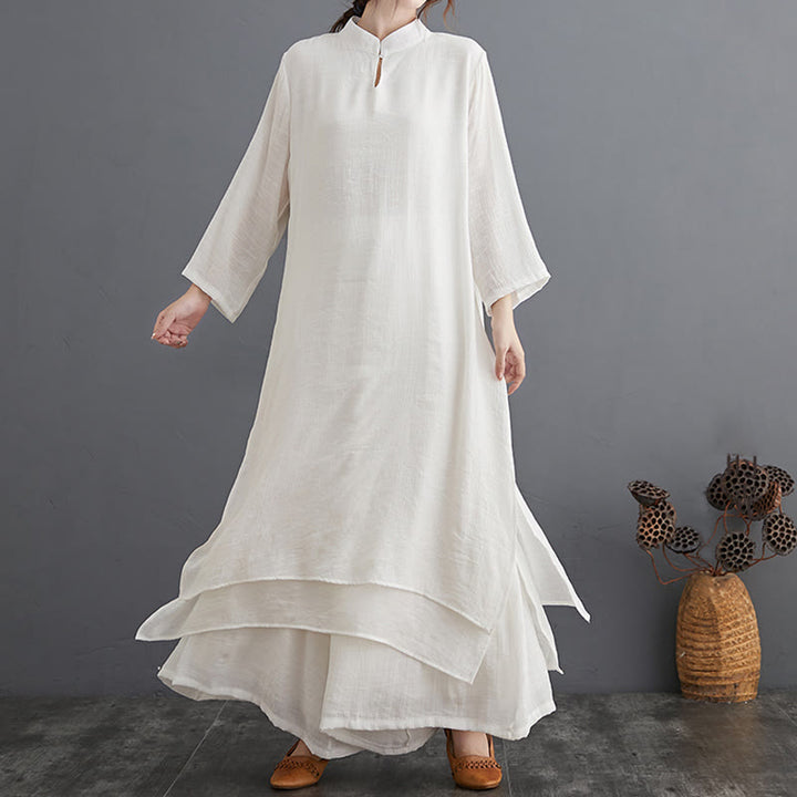 Ensemble de vêtements pour femmes Buddha Stones et motif simple pour méditation, prière, pratique spirituelle zen, yoga