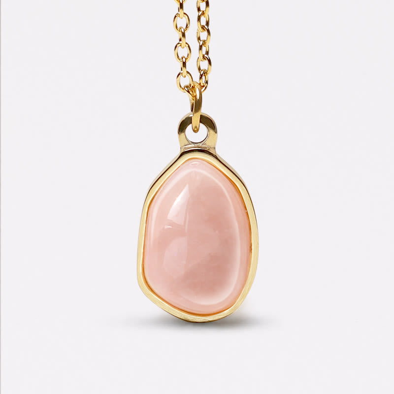 Buddha Stones pendentif bénédiction en aventurine verte naturelle, améthyste, quartz rose