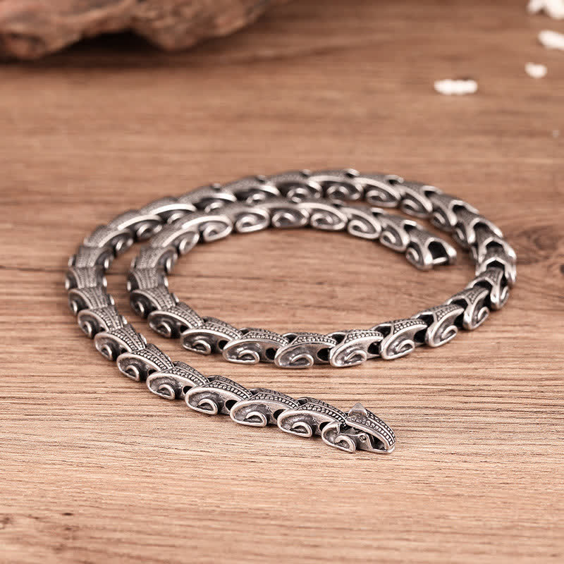 Collier pendentif de protection en acier titane avec motif de dragon et Buddha Stones - Motif de dragon - image 12