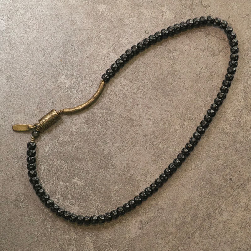 Bracelet triple tour Buddha Stones Retro en laiton et cuivre, coquillage de noix de coco, symbole de bonheur - image 12