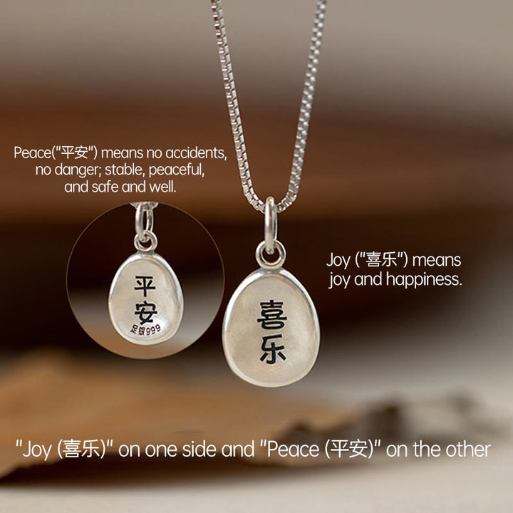 Collier pendentif en argent sterling 925 Buddha Stones en argent sterling 999, symbole de la paix et de la joie, symbole de la chance et de la fortune