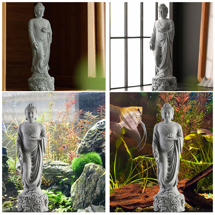 Buddha Stones Méditation Bouddha Nuages ​​de bon augure Design Sérénité Décoration de la maison - image 10