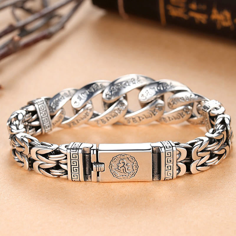 Bracelet de pureté et de paix gravé Buddha Stones Om Mani Padme Hum
