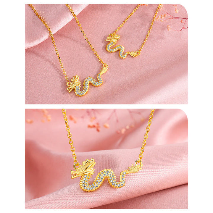 Collier avec pendentif porte-bonheur en argent sterling 925 avec Buddha Stones Année du Dragon