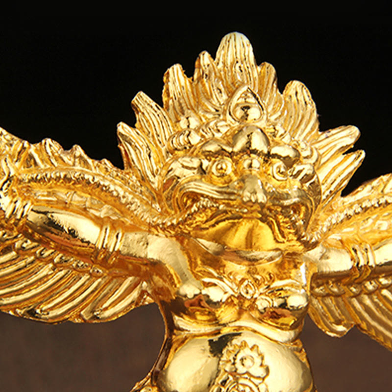 Décoration de la maison en alliage d'or tibétain Garuda Bird Protection - image 11