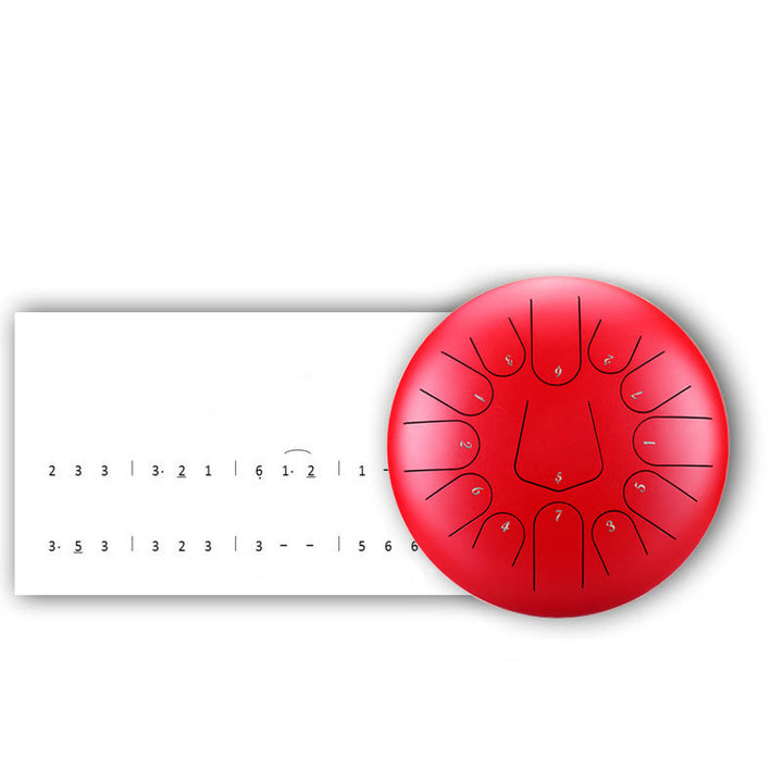 Buddha Stones Steel Tongue Drum Kit de batterie de yoga de méditation de pleine conscience de guérison sonore 11 notes 8 pouces - image 8