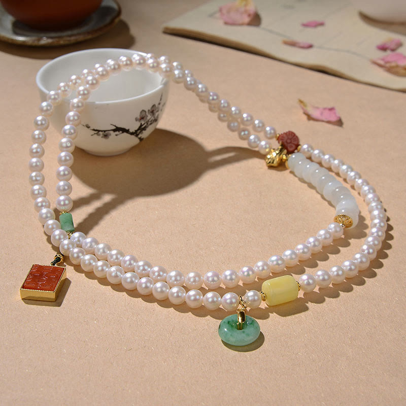 Bracelet en argent sterling 925 avec Buddha Stones Hetian et agate rouge, double bonheur, ambre, chance, quadruple tour