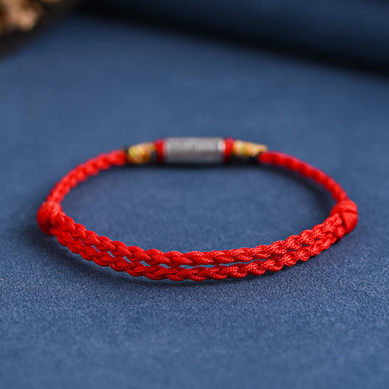 Bracelet de cheville en argent sterling 925 fabriqué à la main avec des Buddha Stones, design tout va bien, protection et force - image 6