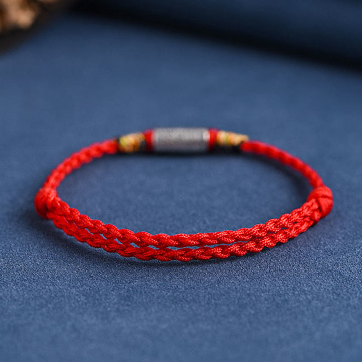 Bracelet de cheville en argent sterling 925 fabriqué à la main avec des Buddha Stones, design tout va bien, protection et force - image 6