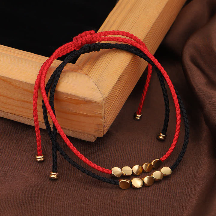Bracelet porte-bonheur Feng Shui en fil rouge Buddha Stones