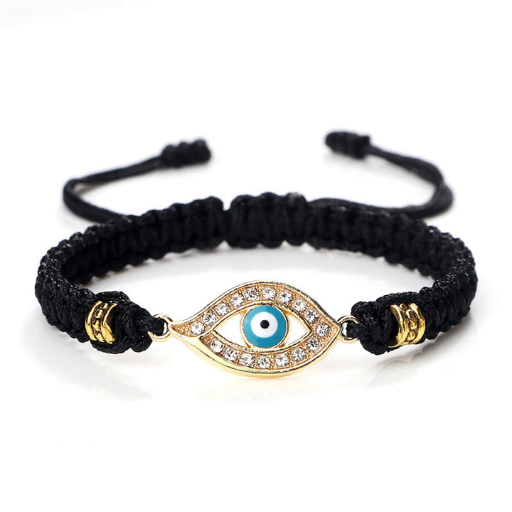 Bracelet en corde avec Buddha Stones pour éloigner le mauvais œil et les mauvais esprits