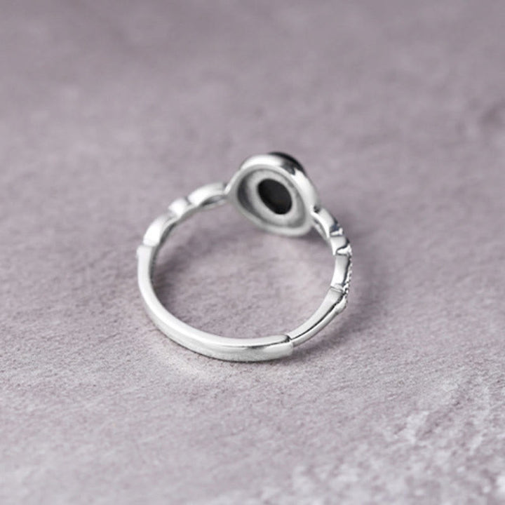 Buddha Stones Bague de fortune en argent Sterling 925 Onyx noir - image 6