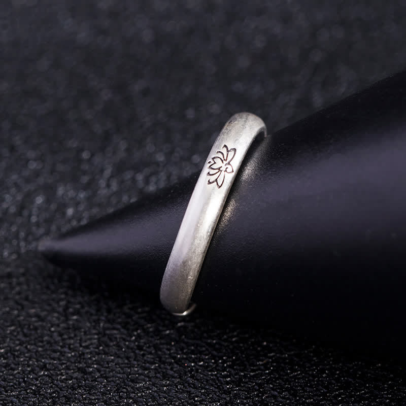 Bague d'illumination en argent sterling 925 avec Buddha Stones et fleur de lotus - image 6
