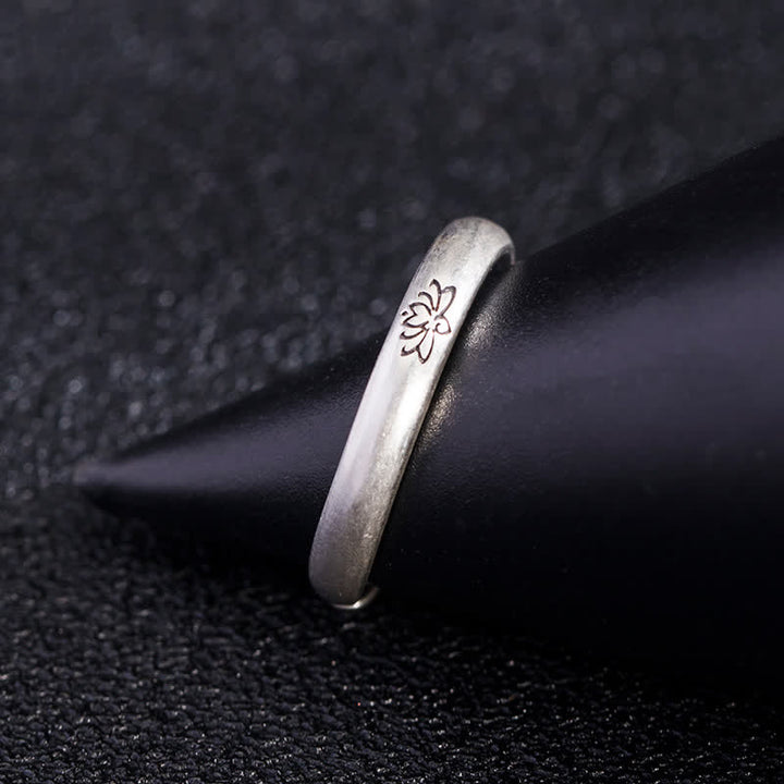 Bague d'illumination en argent sterling 925 avec Buddha Stones et fleur de lotus - image 6
