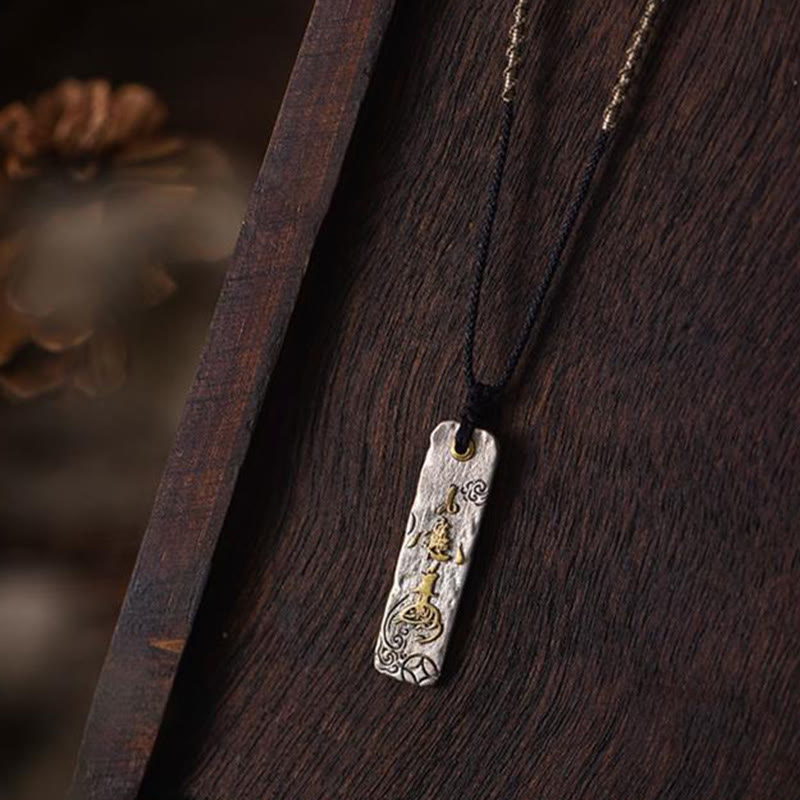 Collier pendentif en cuivre avec Buddha Stones pour faire fortune - image 4