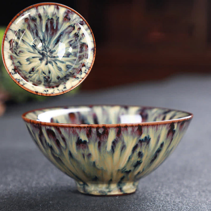 Tasse à thé en céramique colorée avec Buddha Stones pour la maison et le bureau