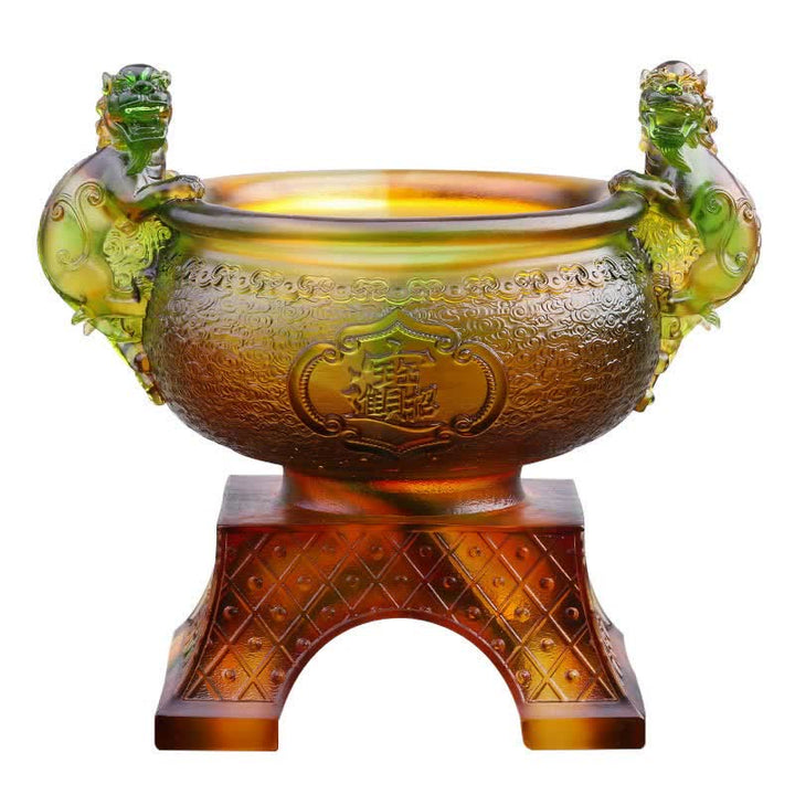 Bol au trésor en cristal PiXiu de Liuli fait à la main, pièce d'art pour décoration de la maison - image 8