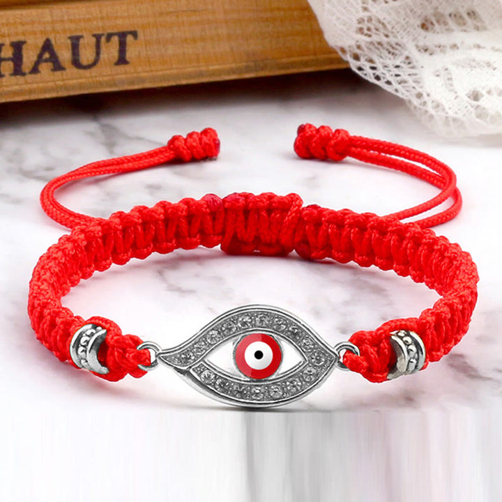 Bracelet en corde avec Buddha Stones pour éloigner le mauvais œil et les mauvais esprits