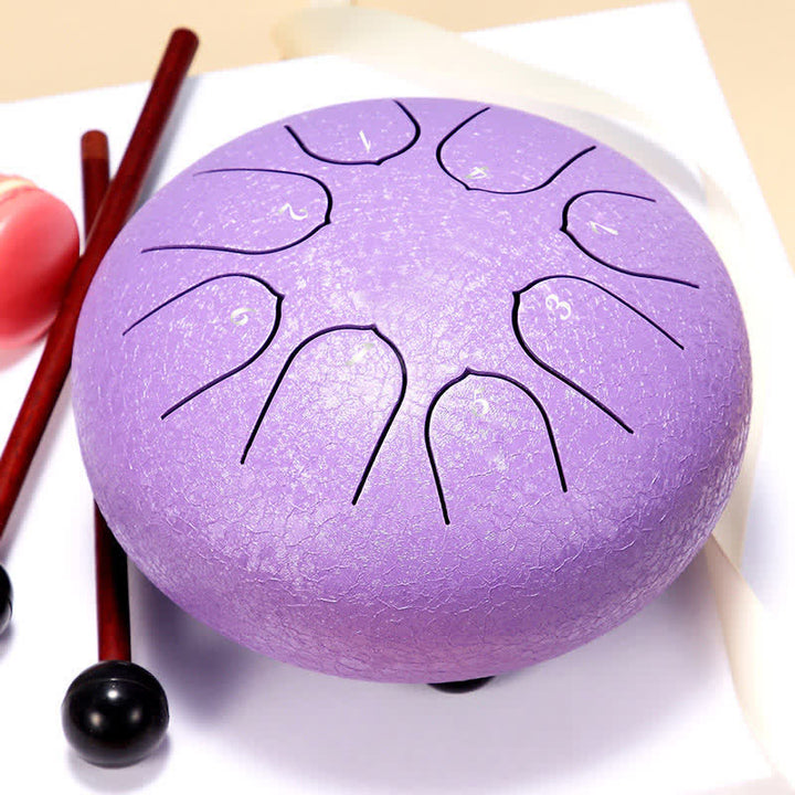 Buddha Stones Kit de batterie de yoga et de méditation avec tambour à langue en acier