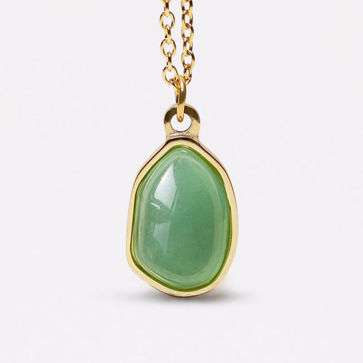 Buddha Stones pendentif bénédiction en aventurine verte naturelle, améthyste, quartz rose