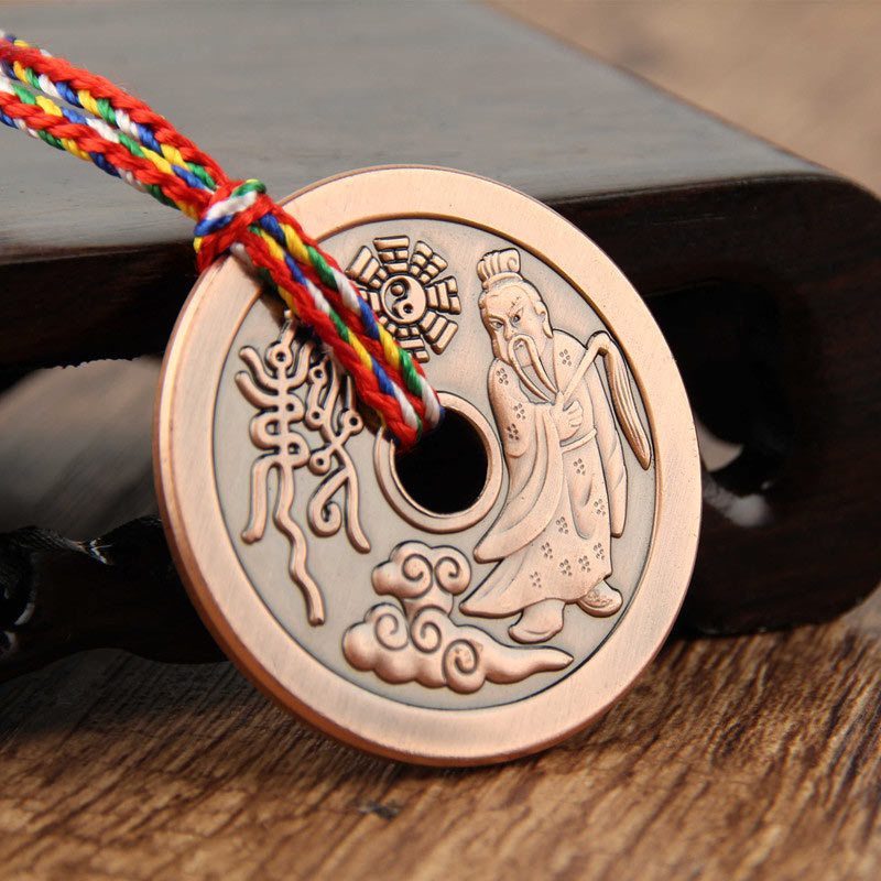 Buddha Stones Taoïsme Yin Yang Symbole Protection Pendentif Décoration Amulette