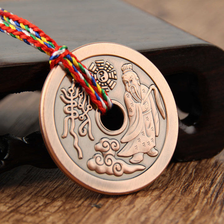 Buddha Stones Taoïsme Yin Yang Symbole Protection Pendentif Décoration Amulette