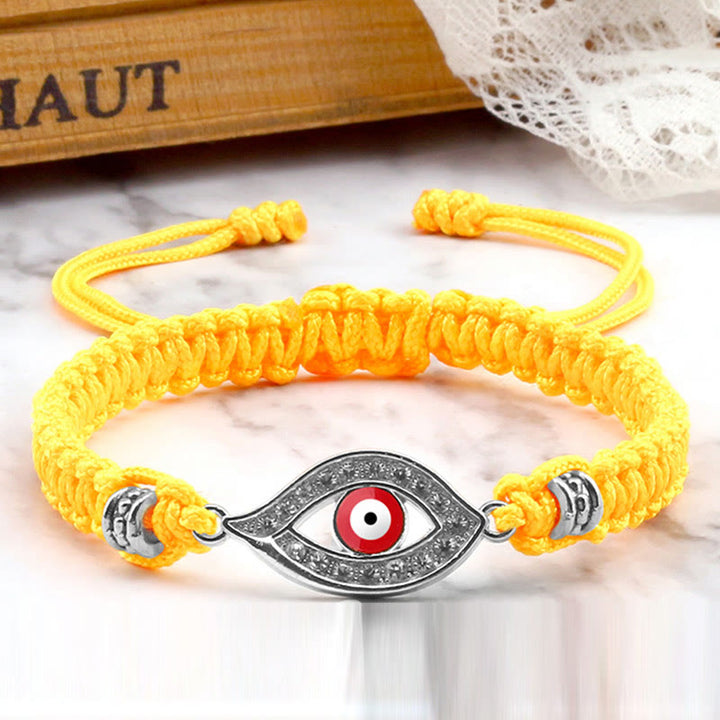 Bracelet en corde avec Buddha Stones pour éloigner le mauvais œil et les mauvais esprits