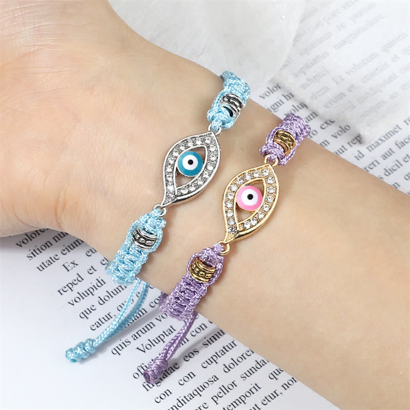 Bracelet en corde avec Buddha Stones pour éloigner le mauvais œil et les mauvais esprits