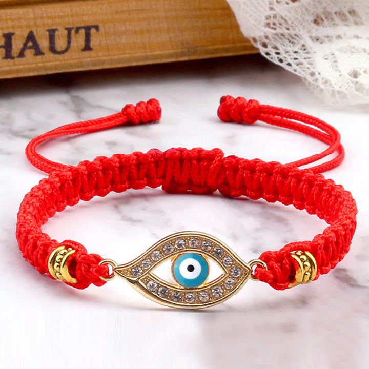 Bracelet en corde avec Buddha Stones pour éloigner le mauvais œil et les mauvais esprits