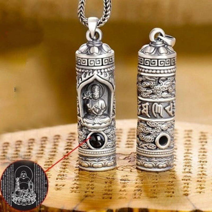 Collier avec pendentif de prospérité et projection de Bouddha du zodiaque chinois - image 4