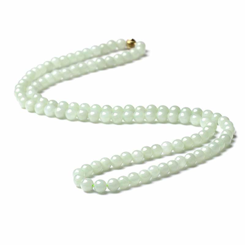 Bracelet Mala porte-bonheur en jade 108 perles