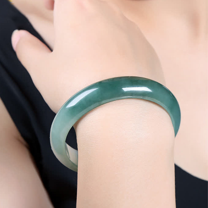 Bracelet jonc de guérison en jade et Buddha Stones