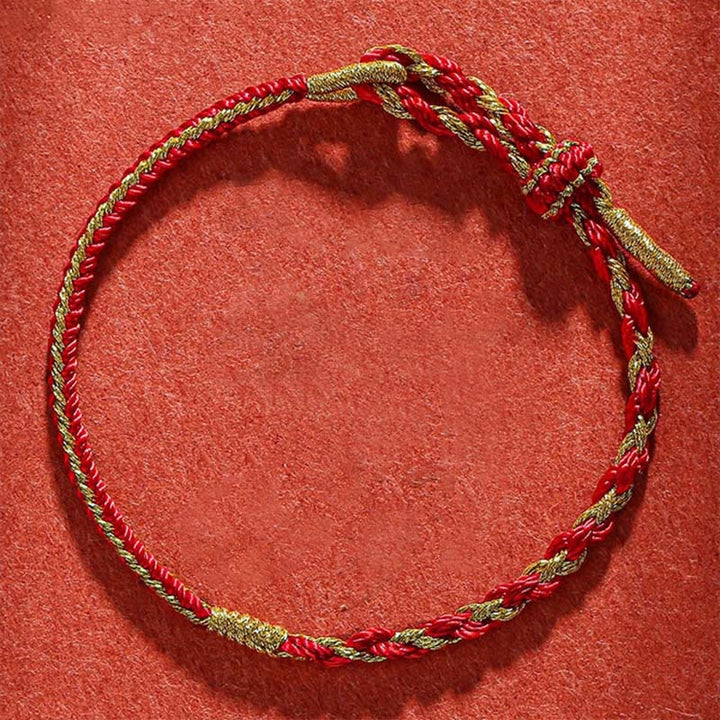 Bracelet tressé en Buddha Stones fait à la main avec symbole du zodiaque chinois, lapin, coq, rat, cheval, dragon