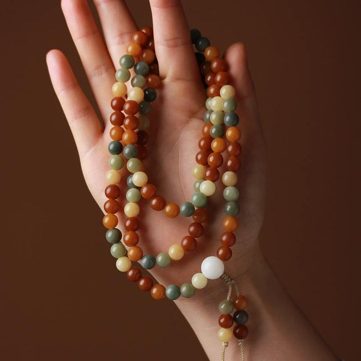 Bracelet Mala Bodhi Seed Harmony Sagesse avec Buddha Stones