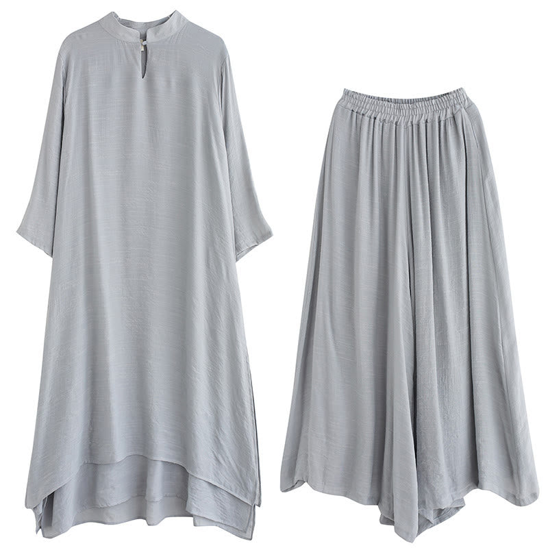 Ensemble de vêtements pour femmes Buddha Stones et motif simple pour méditation, prière, pratique spirituelle zen, yoga