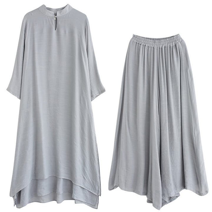 Ensemble de vêtements pour femmes Buddha Stones et motif simple pour méditation, prière, pratique spirituelle zen, yoga