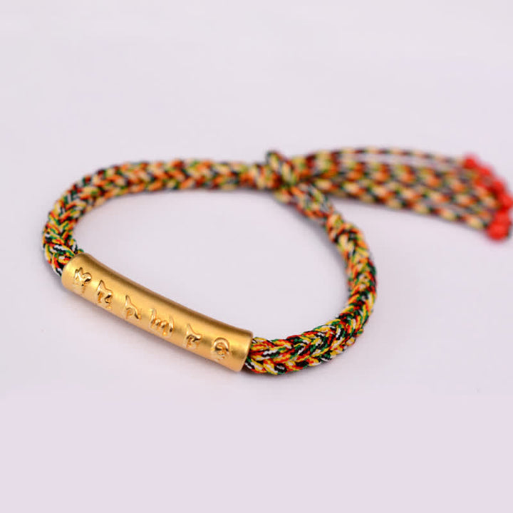 Bracelet en argent sterling 999 avec Buddha Stones Om Mani Padme Hum et force de protection - Argent sterling 999 plaqué or - Coloré (Taille du bracelet : 16 + 4,5 cm) - image 21